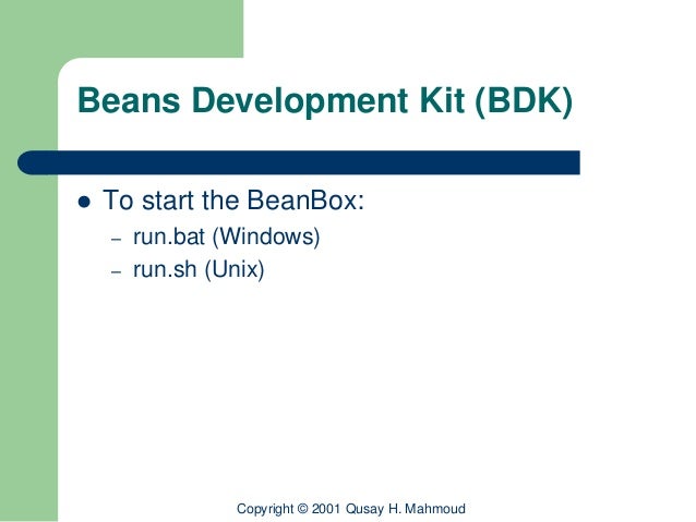 bean development kit